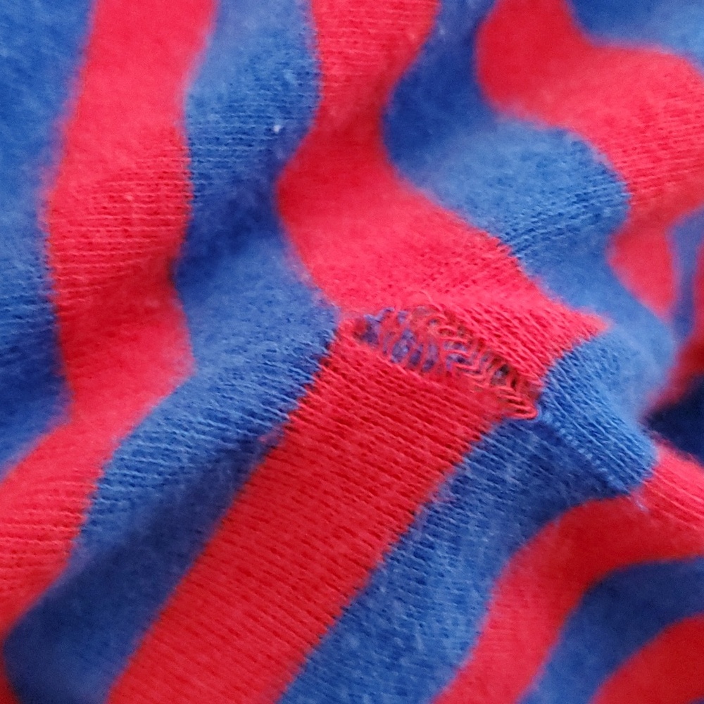 HOLLISTER RED & BLUE LONG JON'S PAJAMAS XS - Picture 4 of 8